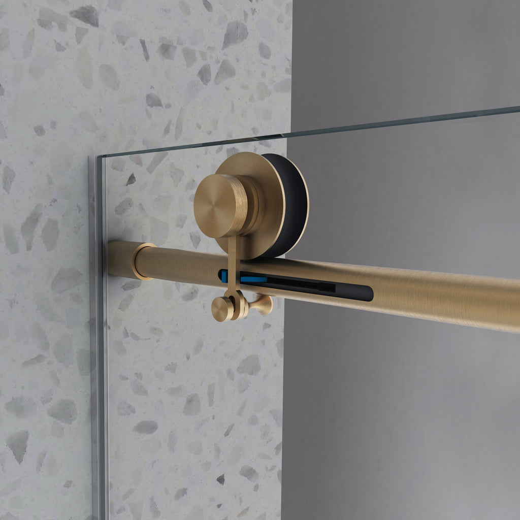 6076 Brushed Shower Door