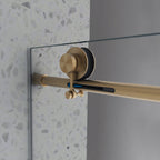 6076 Brushed Shower Door
