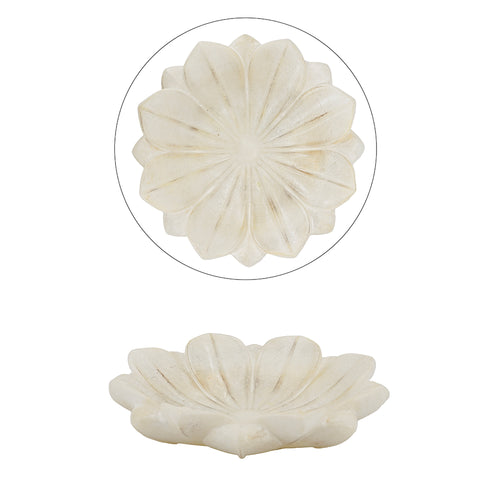 Hand-Finished Lotus Bloom Decorative Bowl