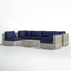 LSI Fully Assembled 6-Person Patio Set with Premium Cushions