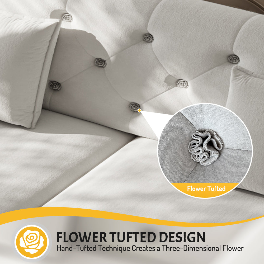74.4" Queen Pull Out Sofa Bed
