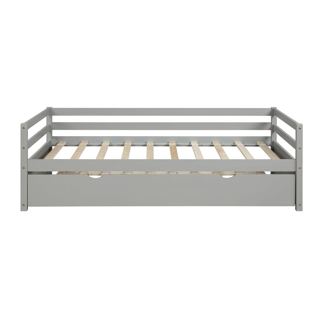 Twin Size Daybed with Trundle Frame Set
