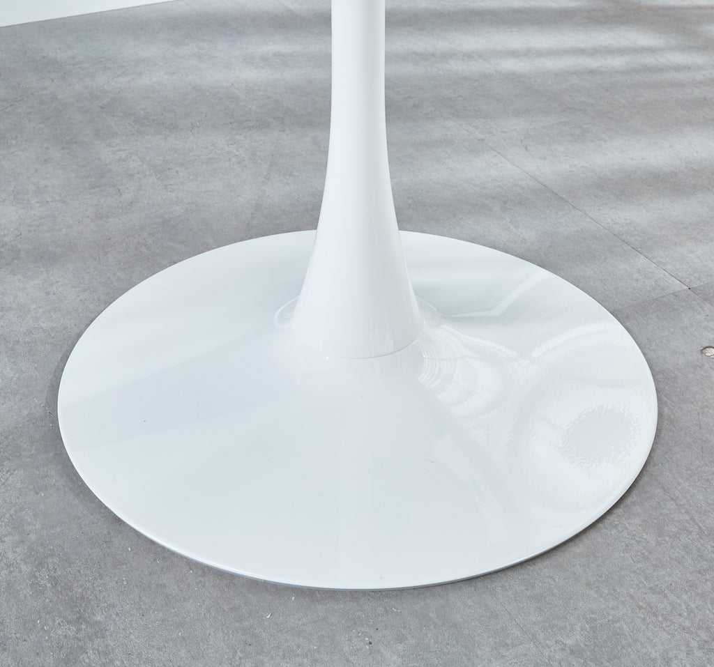 31.5" White COLOR TOP Tulip Table