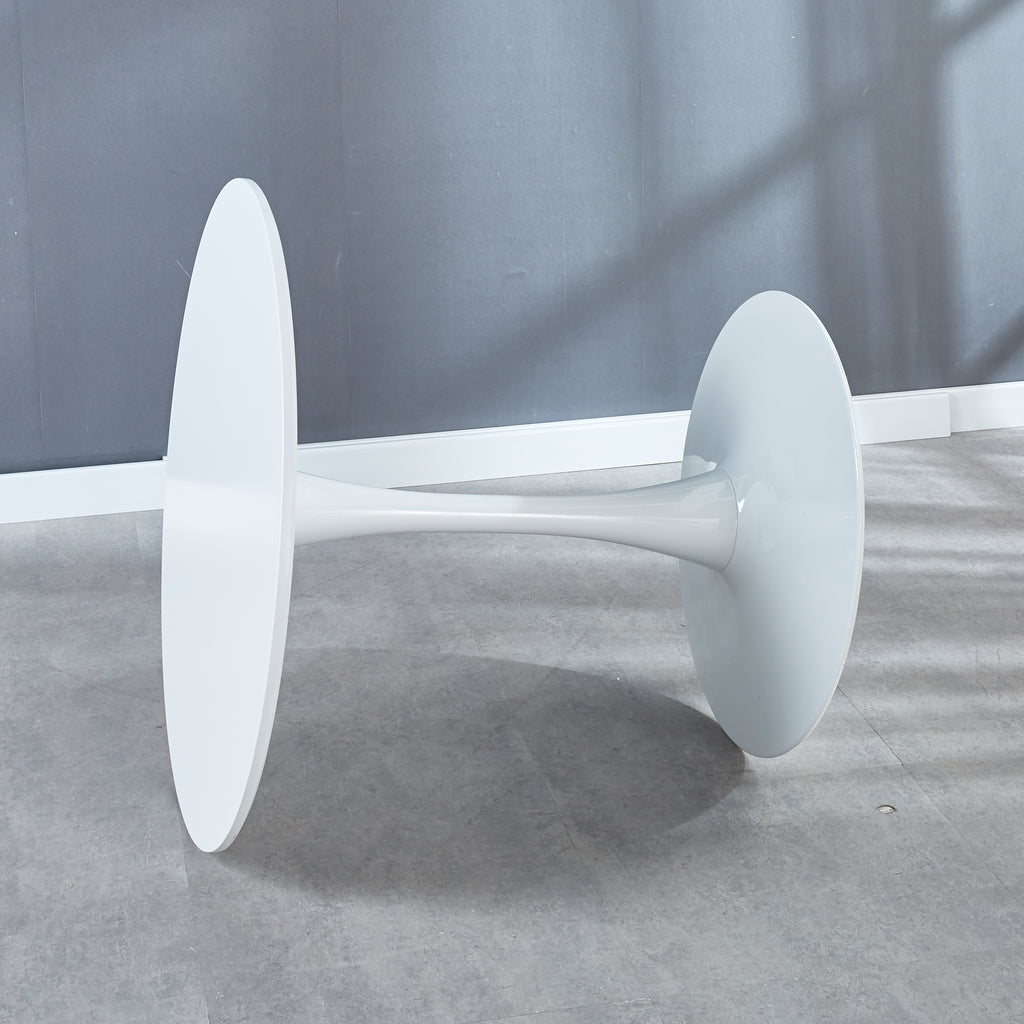 31.5" White COLOR TOP Tulip Table