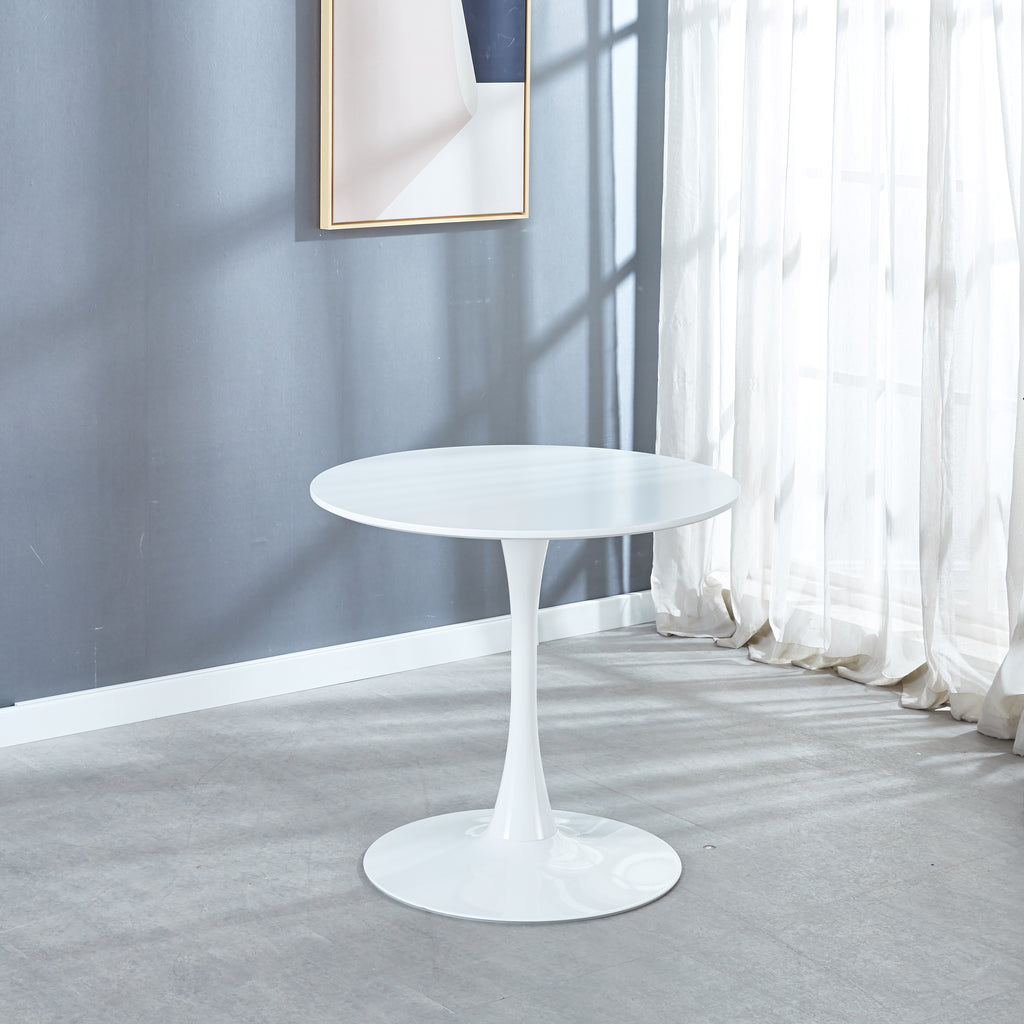 31.5" White COLOR TOP Tulip Table