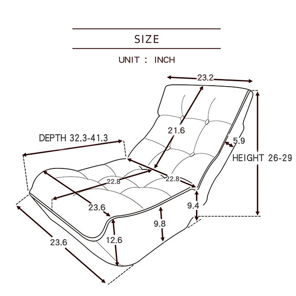 Lazy Sofa Balcony Leisure Chair - Foldable Reclining Design