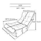 Lazy Sofa Balcony Leisure Chair - Foldable Reclining Design