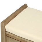 TREXM Shoe Rack with Cushioned Seat and Drawers