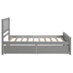 Twin Size Platform Bed with Two Drawers