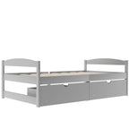 Twin Size Platform Bed With Two Drawers