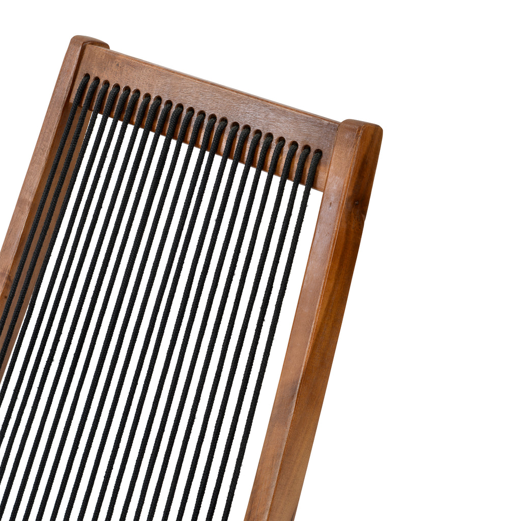 Folding Roping Wood Chair