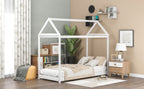 Twin Size Wooden House Bed