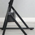 Black Adjustable Tempered Glass Drafting Table with Chair