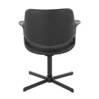 Mid-Century Modern Swivel Accent Chair with X-Pedestal Base