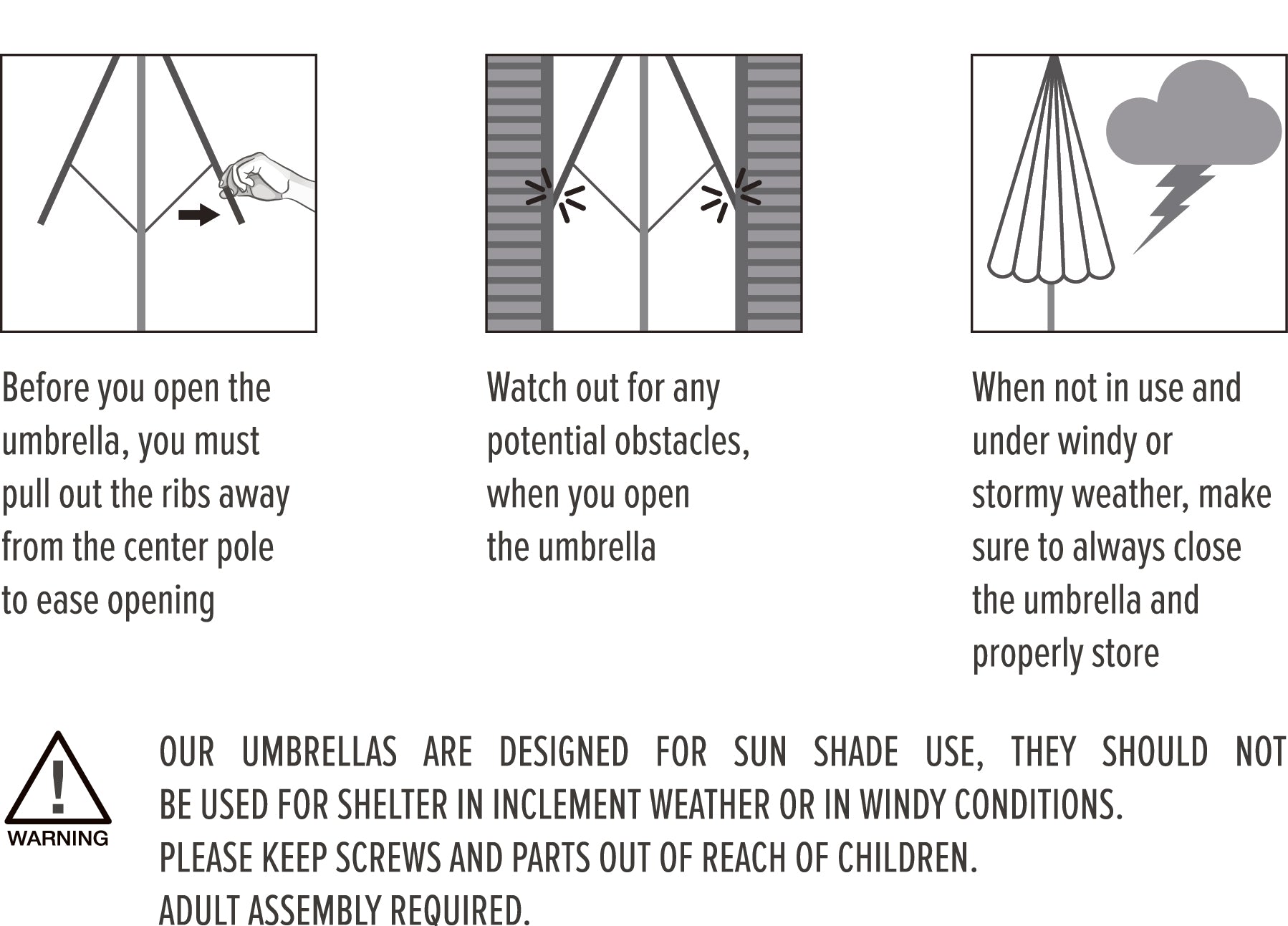 10 x 6.5ft Rectangular Patio Umbrella