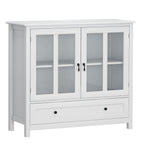 Buffet Storage Cabinet with Double Glass Doors