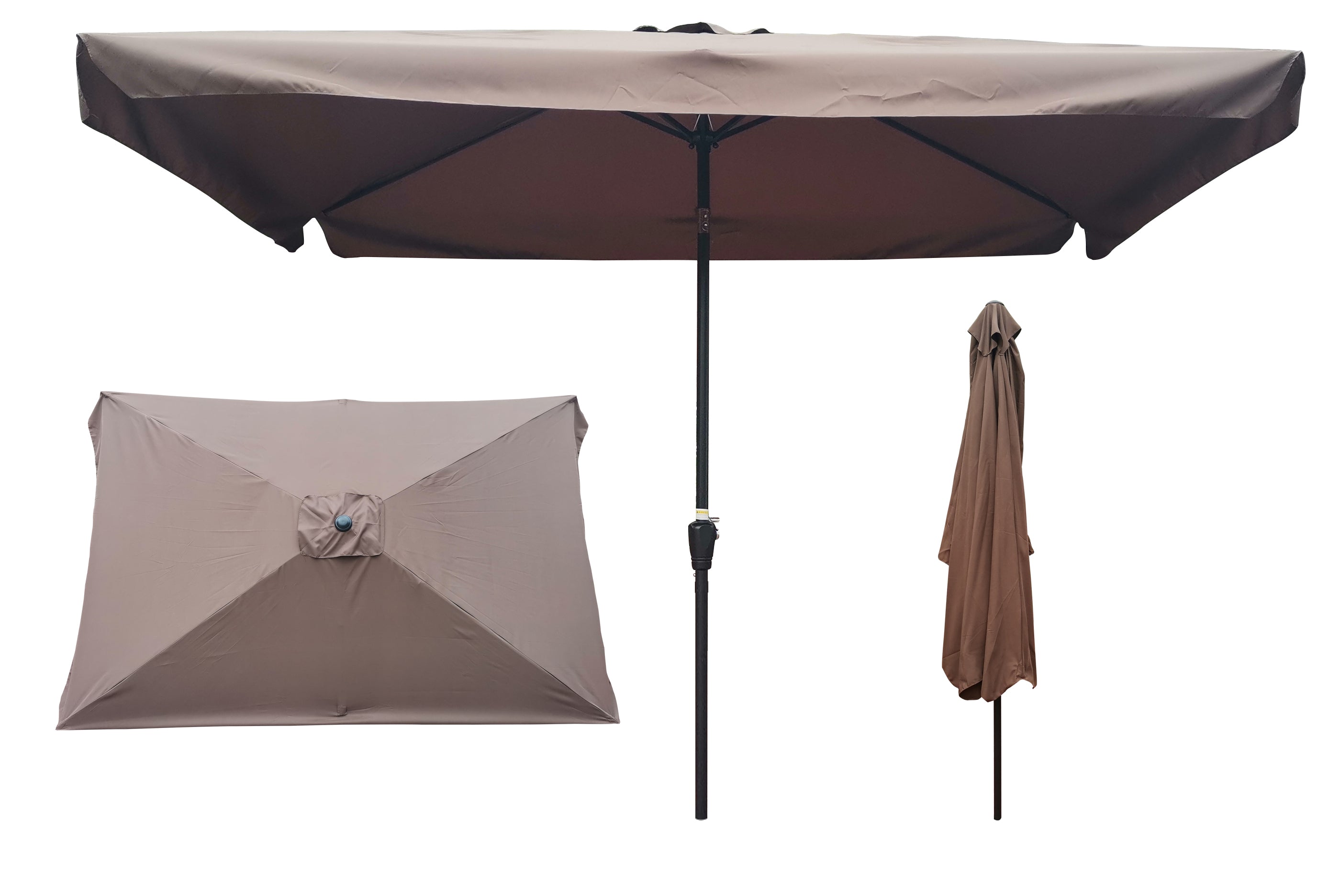 10 x 6.5ft Rectangular Patio Umbrella