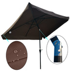10 x 6.5ft Rectangular Patio Umbrella