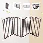 Freestanding Folding Pet Gate for Doorways and Stairs