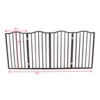 Freestanding Folding Pet Gate for Doorways and Stairs