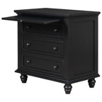 U_STYLE 27.6'' Painted Nightstand with Pull-Out Tray