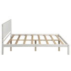 Platform Bed Frame with Headboard - Full - White