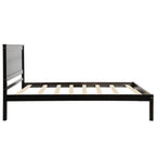 Platform Bed Frame with Headboard, Wood Slat Support, Twin, Espresso