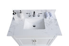 Montary 37-Inch Bathroom Vanity Top in Stone Carrara