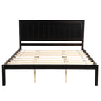 Platform Bed Frame with Headboard, Wood Slat Support, No Box Spring Needed