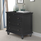 U_STYLE 27.6'' Painted Nightstand with Pull-Out Tray