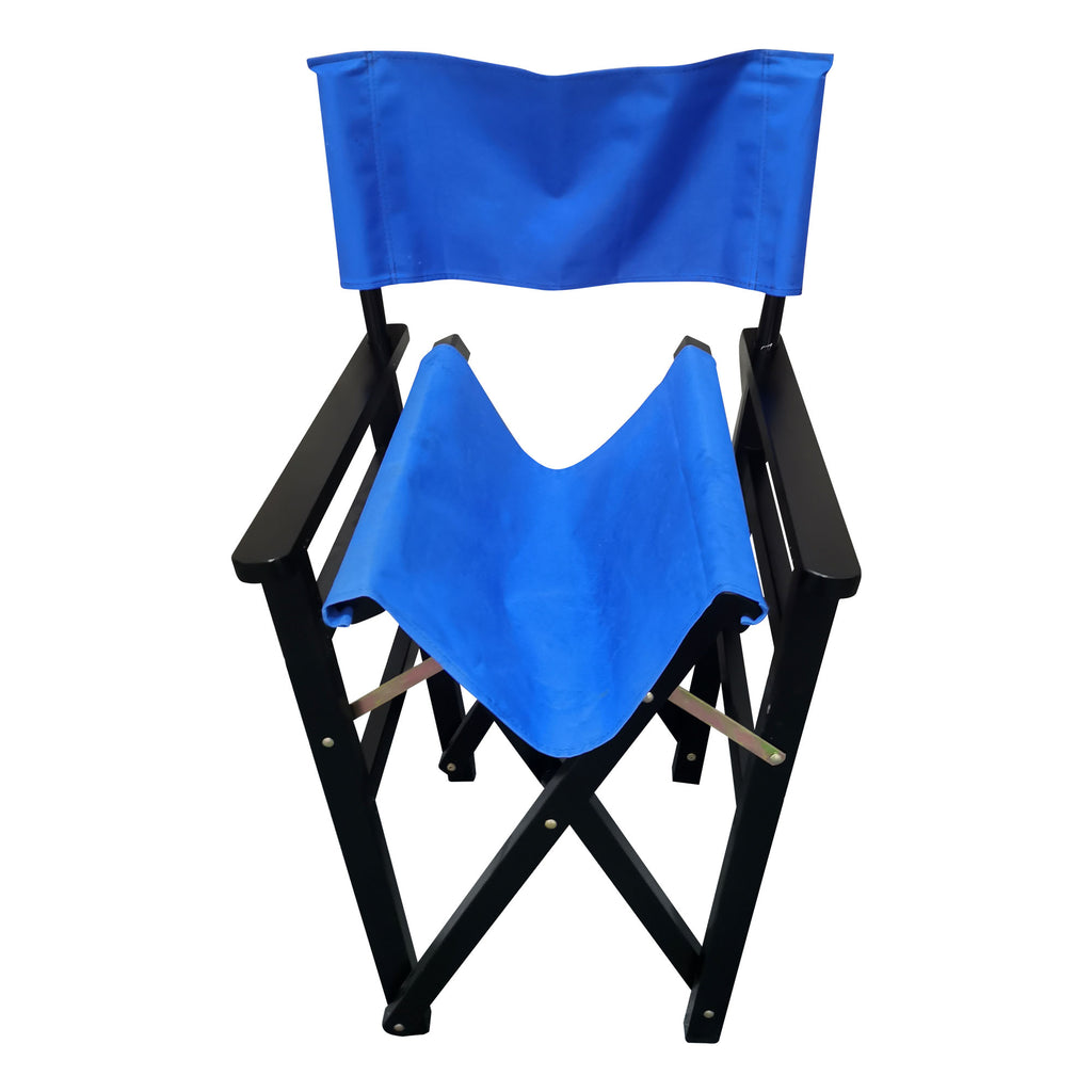 Folding Chair Wooden Director Chair Canvas Folding Chair - 2pcs/set