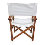 Folding Chair Wooden Director Chair Canvas - 2pcs/set