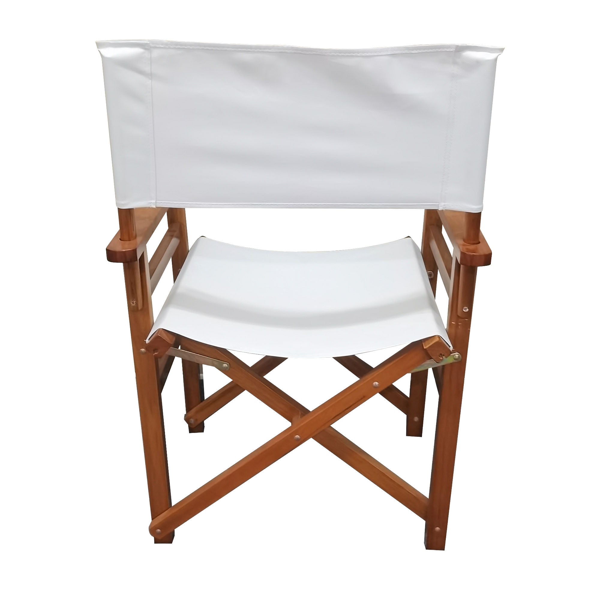Folding Chair Wooden Director Chair Canvas - 2pcs/set