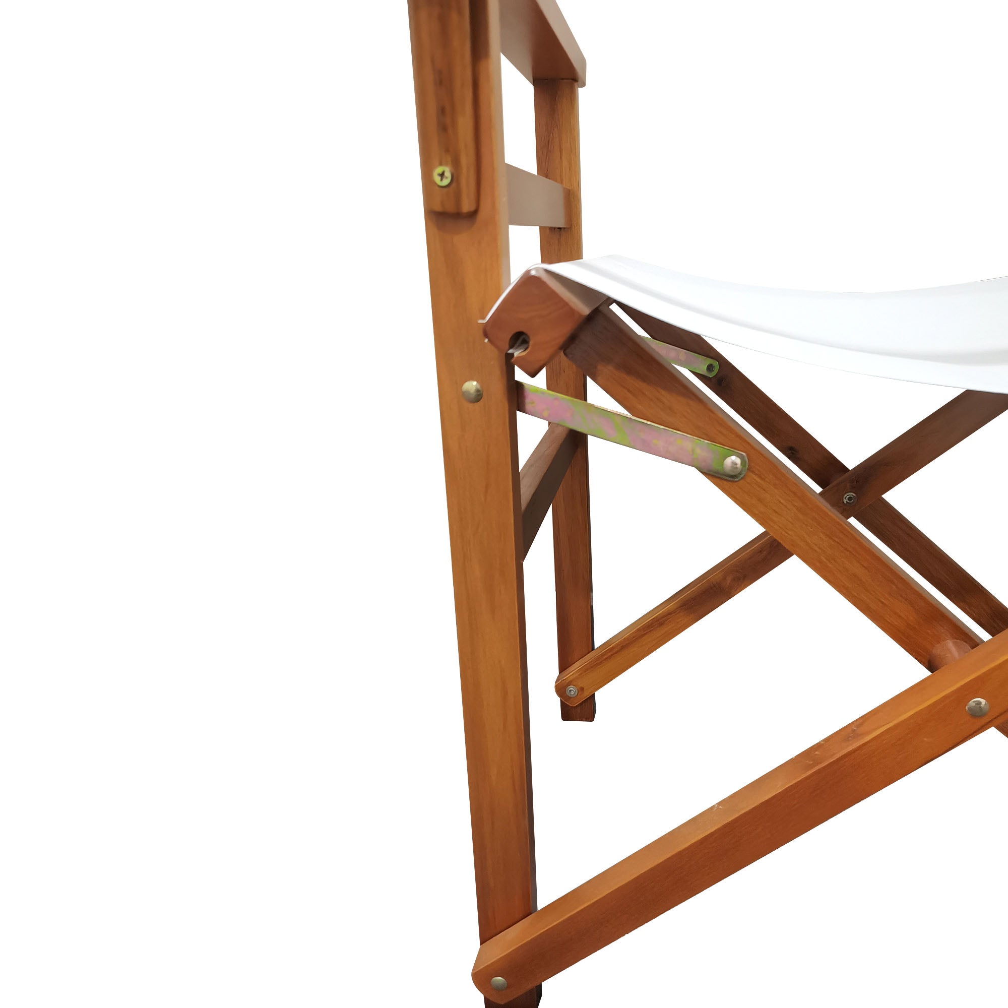 Folding Chair Wooden Director Chair Canvas - 2pcs/set