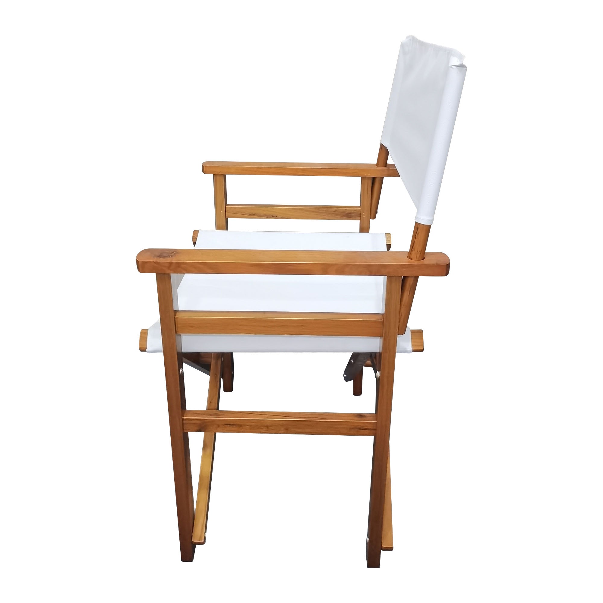 Folding Chair Wooden Director Chair Canvas - 2pcs/set