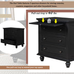 U_STYLE 27.6'' Painted Nightstand with Pull-Out Tray
