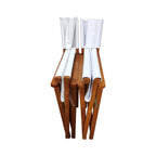 Folding Chair Wooden Director Chair Canvas - 2pcs/set
