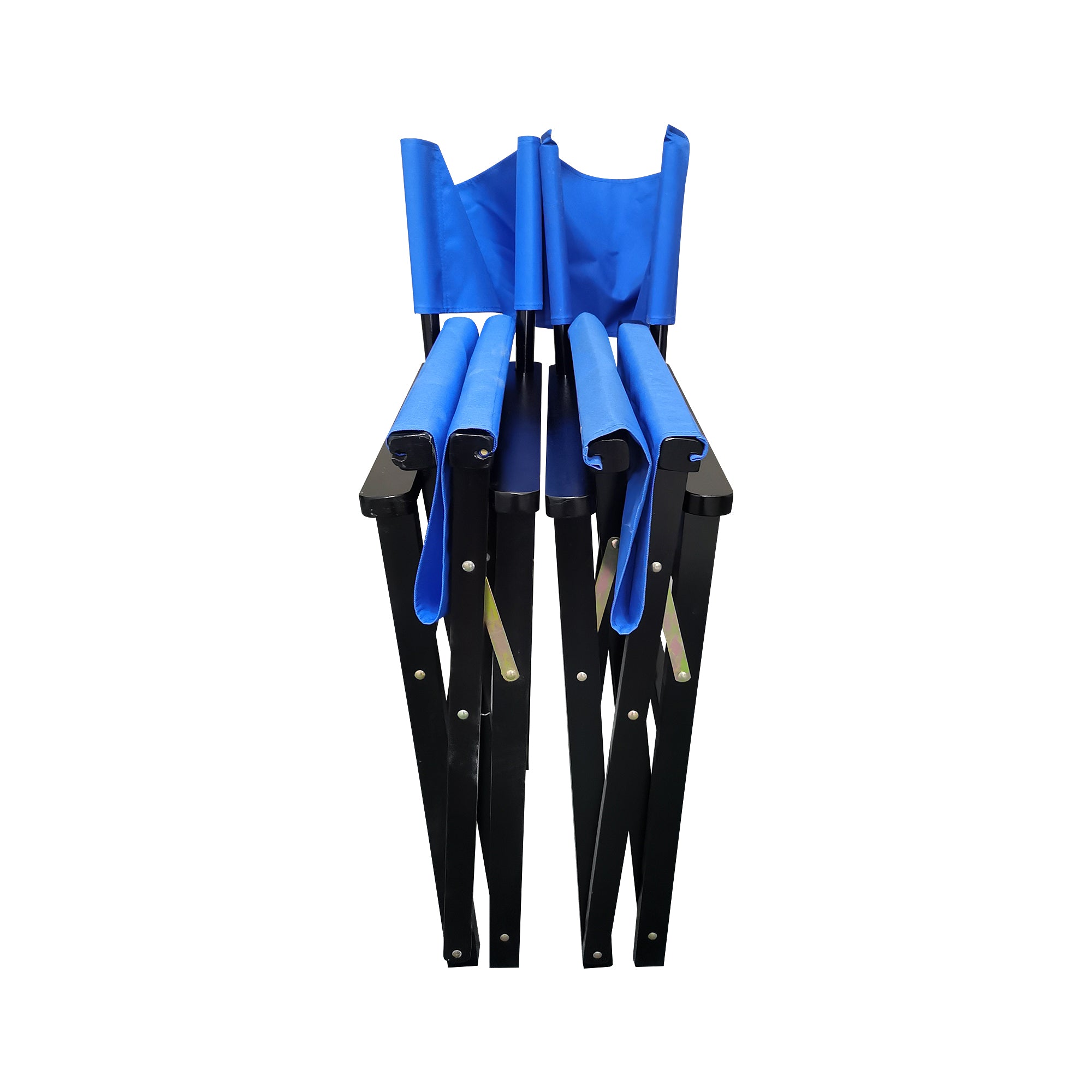 Folding Chair Wooden Director Chair Canvas Folding Chair - 2pcs/set
