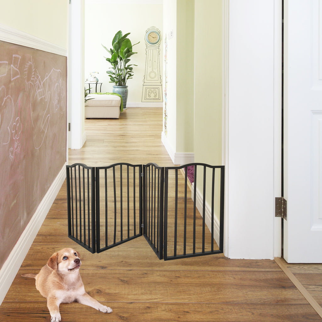 Freestanding Folding Pet Gate for Doorways and Stairs