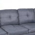 3 Pc Sectional Sofa Set, Gray
