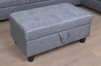 3 Pc Sectional Sofa Set, Gray