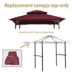 8x5Ft Grill Gazebo Replacement Canopy