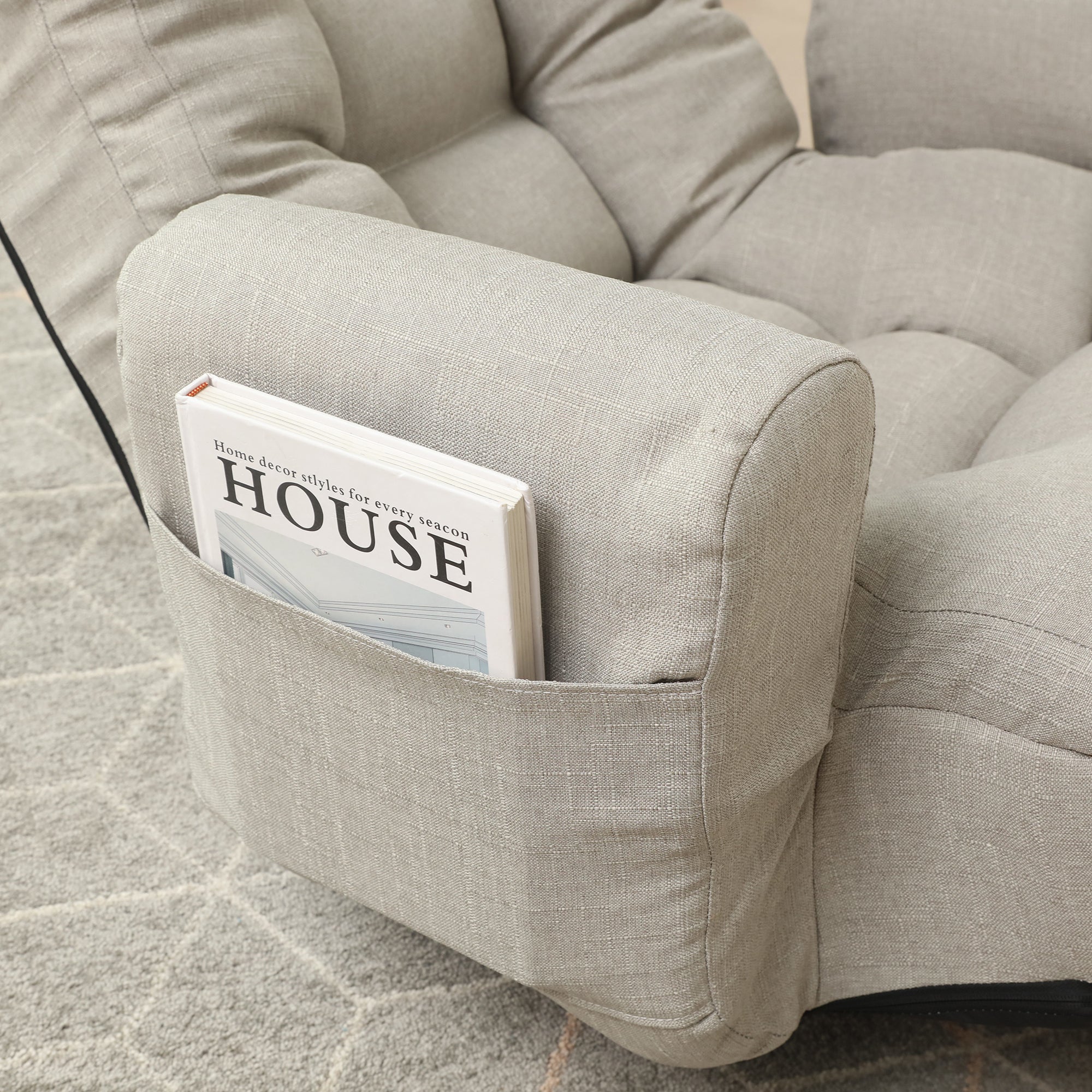 Adjustable Head and Waist Game Lounge Chair