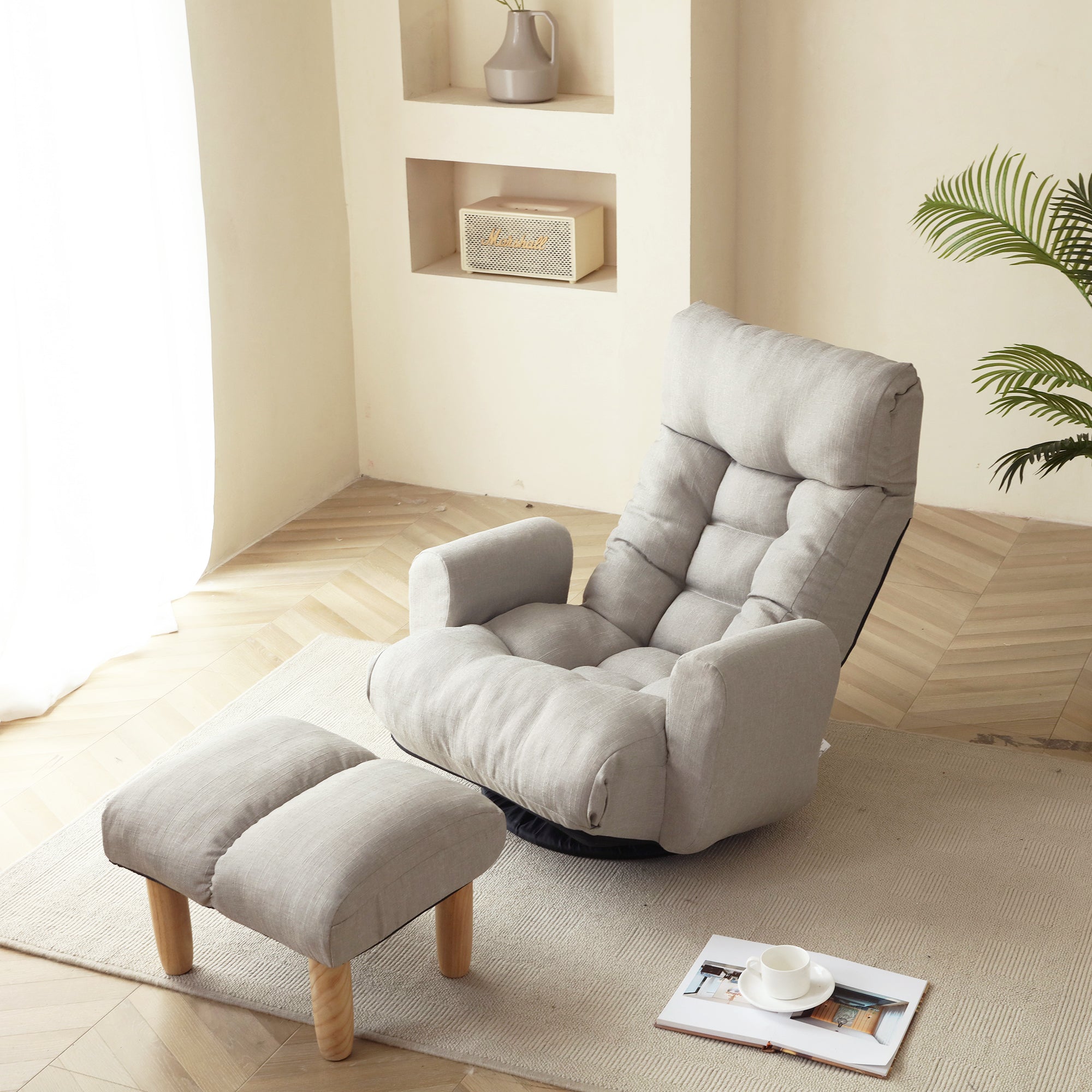 Adjustable Head and Waist Game Lounge Chair