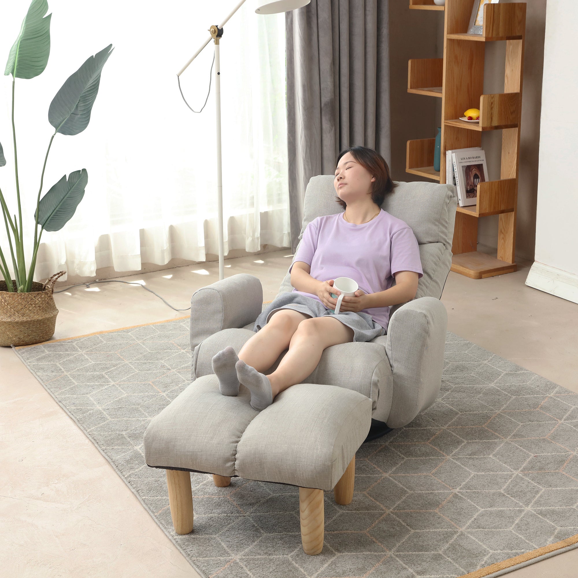 Adjustable Head and Waist Game Lounge Chair