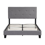 Full Size Upholstered Platform Bed Frame with Modern Button Tufted