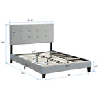 Full Size Upholstered Platform Bed Frame