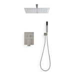 Ceiling Mounted Shower System Combo Set with Handheld and 16" Shower Head