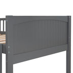 Twin Size Bunk Bed with a Loft Bed Attached, with Two Drawers