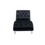 Velvet Chaise Lounge Indoor - Button-Tufted Upholstered Chair